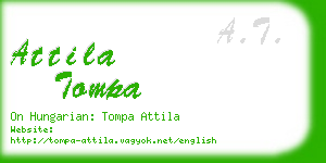attila tompa business card